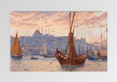 İstanbul Tablosu Çerçevesiz - 40x60
