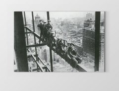 Emekçiler Molada Tablosu Çerçevesiz - 70x100