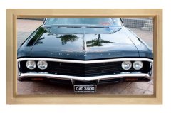 Chevrolet Classic Tablosu Naturel Ahşap - 40x60