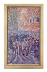 Tutuklular Çemberi Tablosu Naturel Ahşap Çerçeve - 40x60