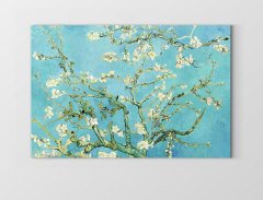 Çiçekli Badem Ağacı Tablosu Çerçevesiz - 40x60