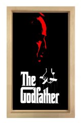 The God Father  Tablosu Naturel Ahşap Çerçeve - 50x90