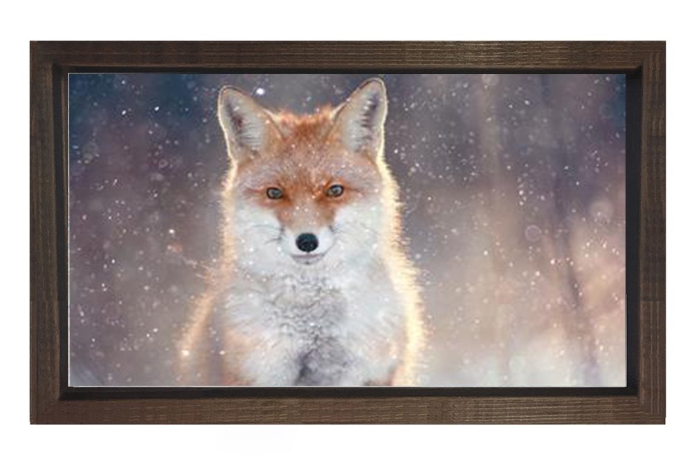 Tilki Tablosu Kahverengi Ahşap - 45x30