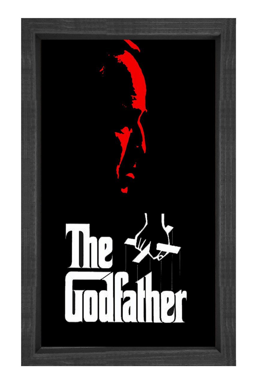 The God Father  Tablosu Siyah Ahşap Çerçeve - 70x100