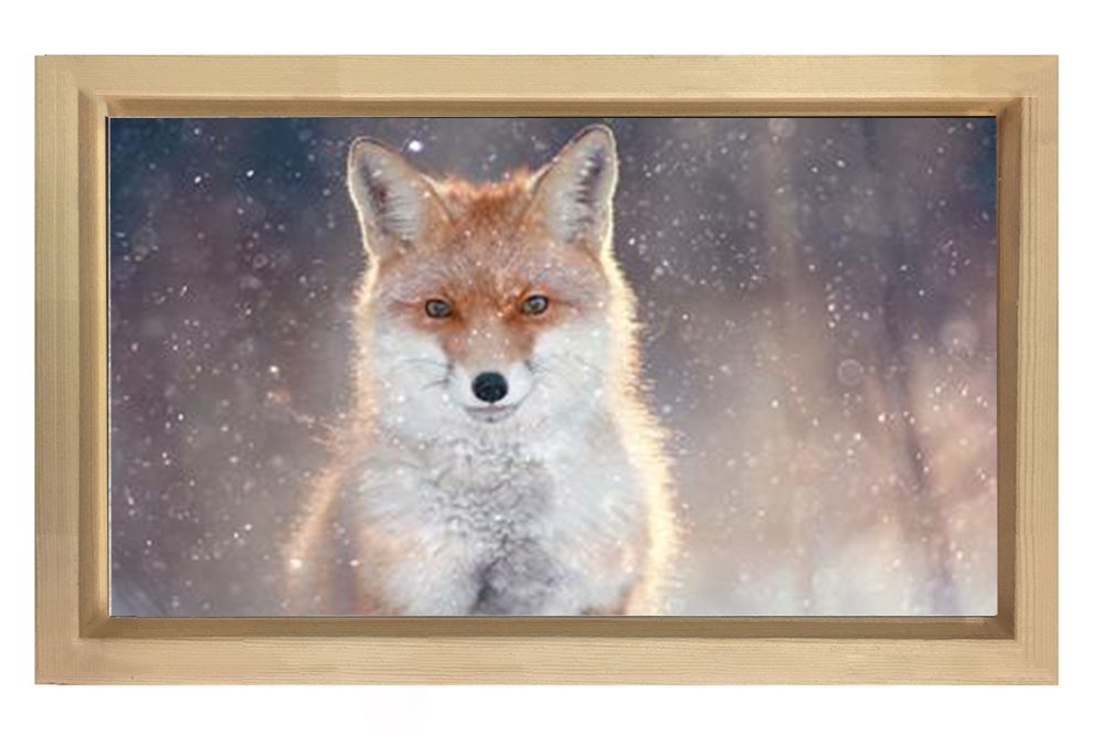 Tilki Tablosu Naturel Ahşap - 45x30