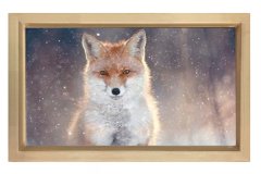 Tilki Tablosu Naturel Ahşap - 45x30