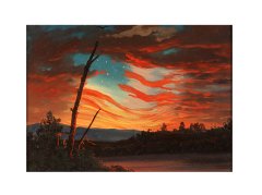 Frederic Edwin Church - Our Banner in the Sky Tablosu Çerçevesiz - 50x70