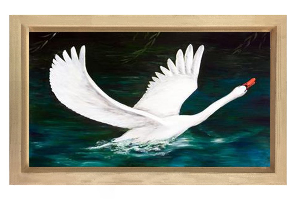 Kuş Tablosu Çerçevesiz - 45x30