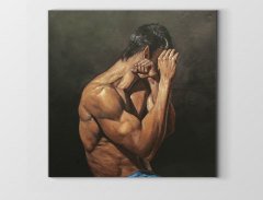 Dövüşcü Adam Tablosu Çerçevesiz - 80x80