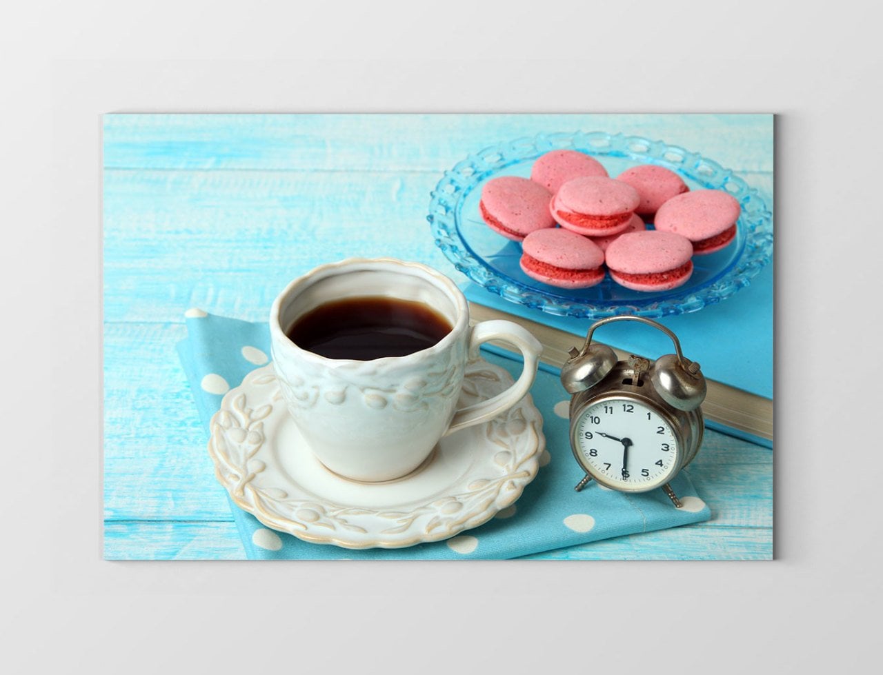 Kahve ve Makaronlar Tablosu Çerçevesiz - 40x60