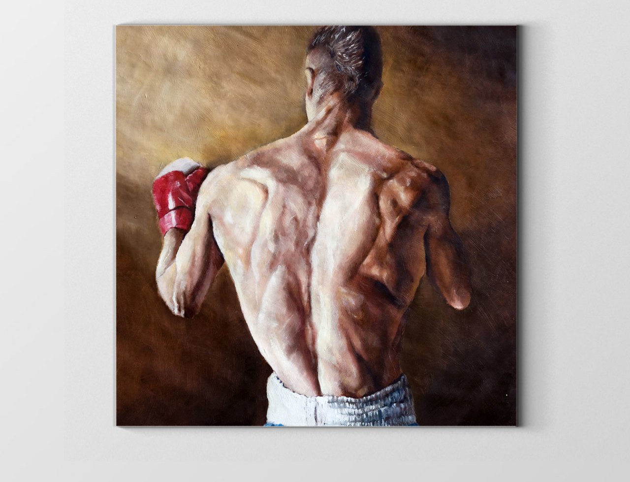 Boksör Tablosu Çerçevesiz - 30x30