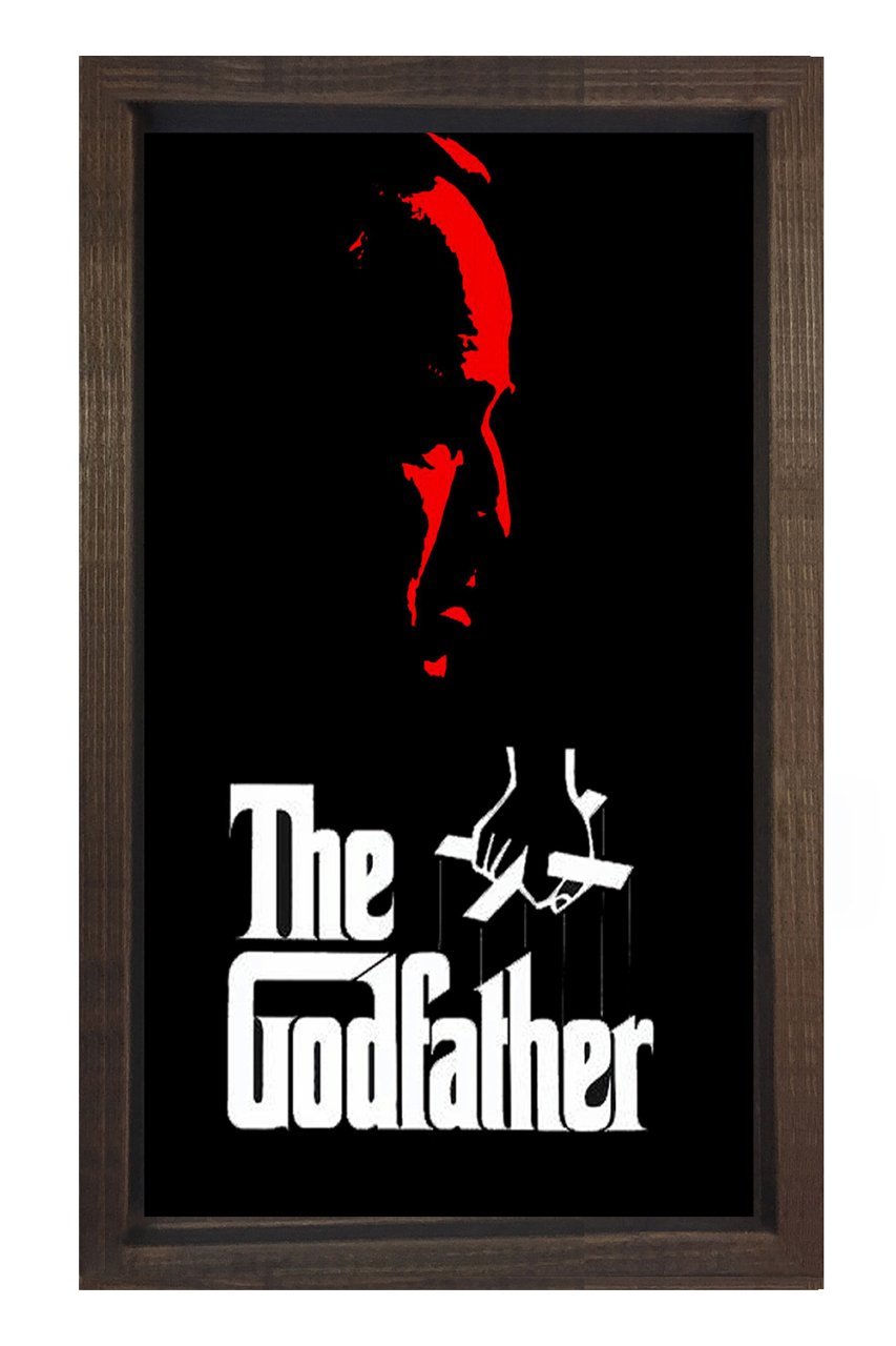 The God Father  Tablosu Kahverengi Ahşap Çerçeve - 70x100