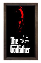 The God Father  Tablosu Kahverengi Ahşap Çerçeve - 70x100