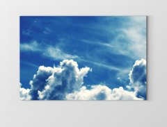 Bulutlar Tablosu Çerçevesiz - 45x30