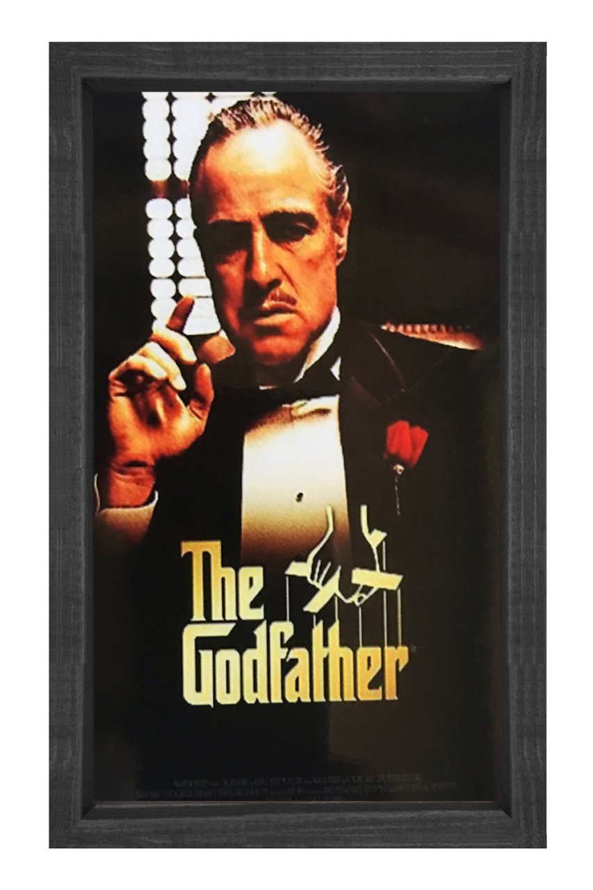 The God Father  Tablosu Siyah Ahşap Çerçeve - 70x100