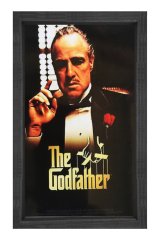 The God Father  Tablosu Siyah Ahşap Çerçeve - 70x100