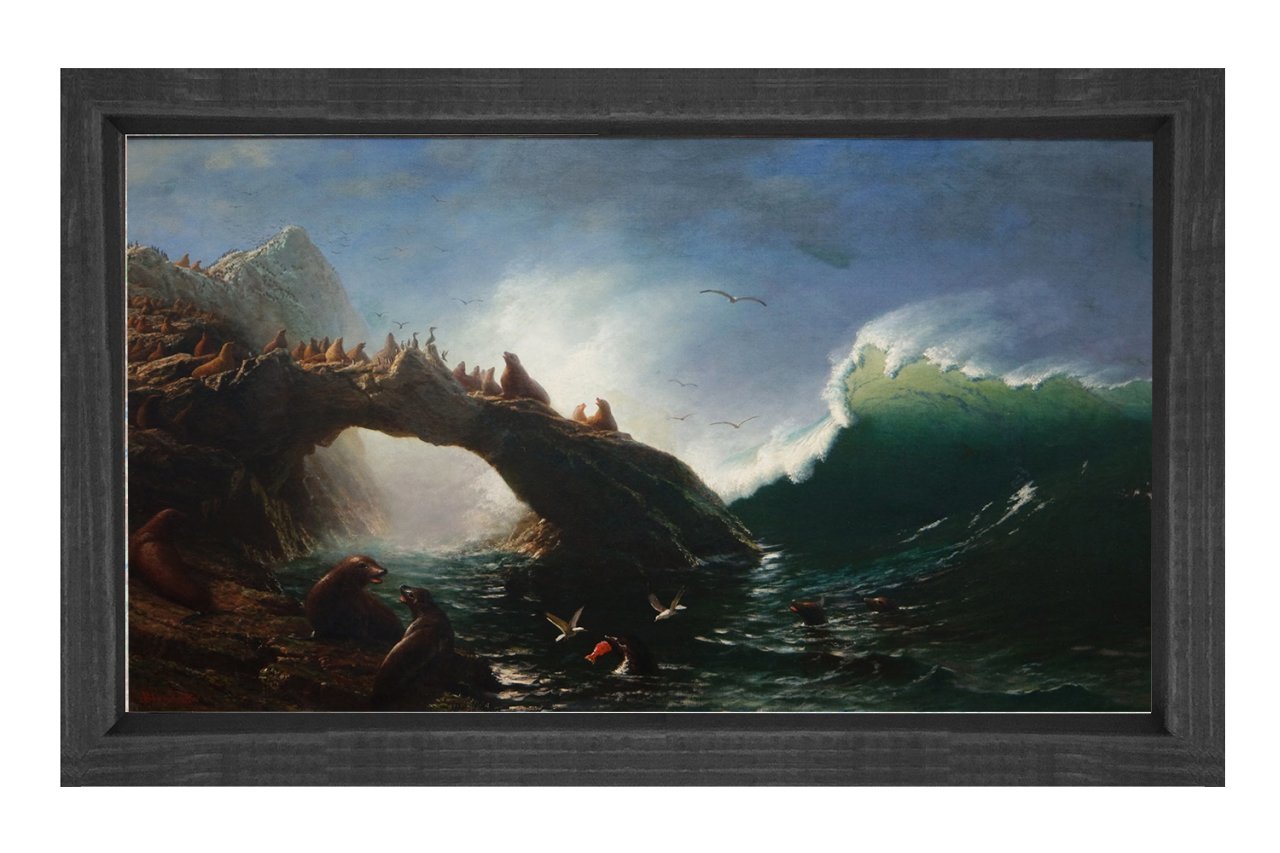 Manzara Reprodüksiyon Tablosu Siyah Ahşap Çerçeve - 40x60