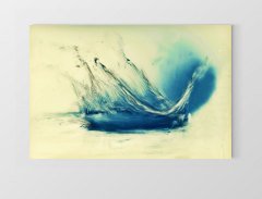 Soyut Mavilik  Tablosu Çerçevesiz - 50x70