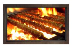 Şiş Kebap Tablosu Kahverengi Ahşap - 100x200