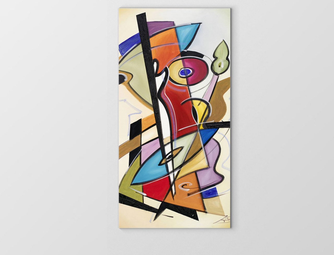 Soyut Tablo Tablosu Çerçevesiz - 40x60