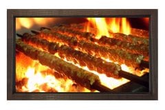 Şiş Kebap Tablosu Kahverengi Ahşap - 45x30