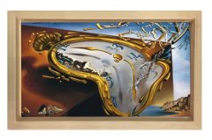 İlk Patlama Yumuşak İzleme Tablosu Naturel Ahşap Çerçeve - 100x150