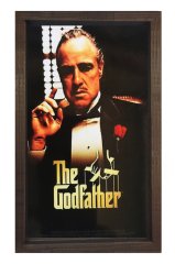 The God Father  Tablosu Kahverengi Ahşap Çerçeve - 70x100