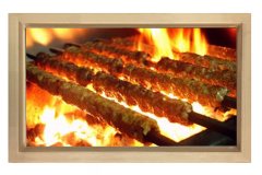 Şiş Kebap Tablosu Naturel Ahşap - 100x150
