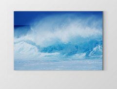 Dalgalar Yağlıboya Tablosu Çerçevesiz - 100x200