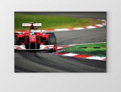 Formula Yarışı Tablosu Çerçevesiz - 45x30