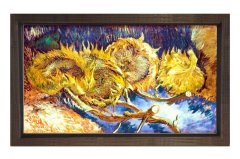 Vincent Van Gogh Tablosu Kahverengi Ahşap Çerçeve - 45x30
