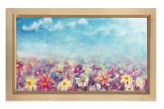 Çiçek Ve Ferahlık Tablosu Naturel Ahşap - 100x150