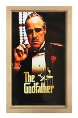 The God Father  Tablosu Naturel Ahşap Çerçeve - 50x70