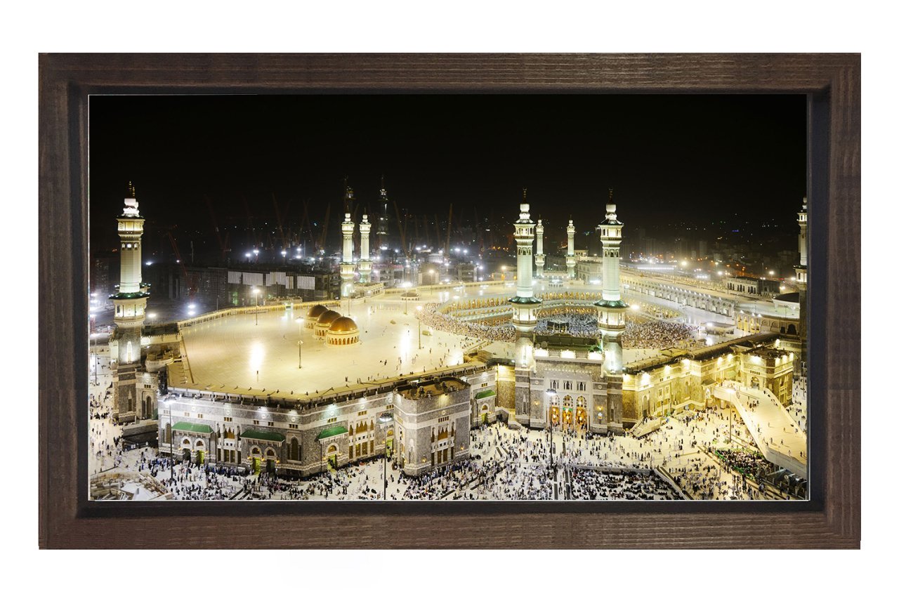 Kabe Manzarası Tablosu Kahverengi Ahşap Çerçeve - 70x100
