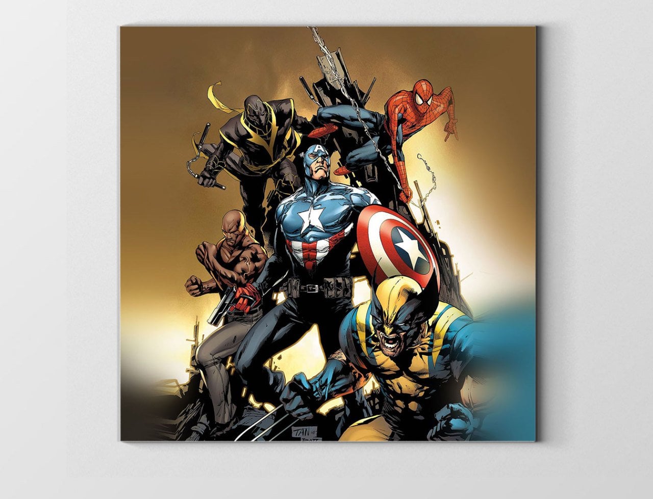 Spiderman Tablosu Çerçevesiz - 40x40