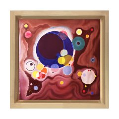 Vassily Kandisky Tablosu Naturel Ahşap Çerçeve - 40x40