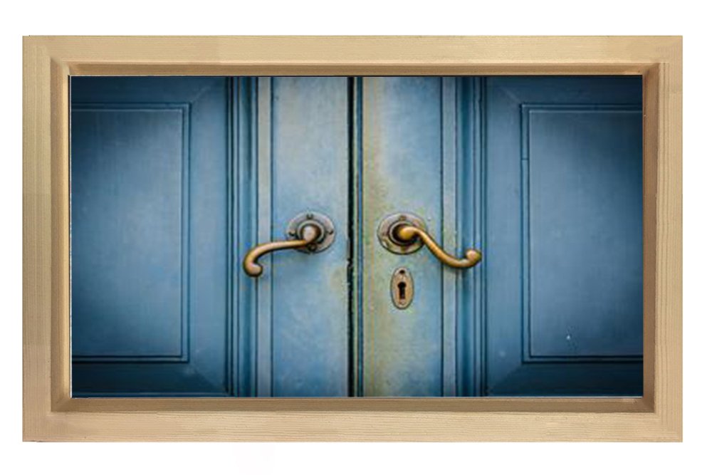 Kapı Tablosu Naturel Ahşap Çerçeve - 70x100