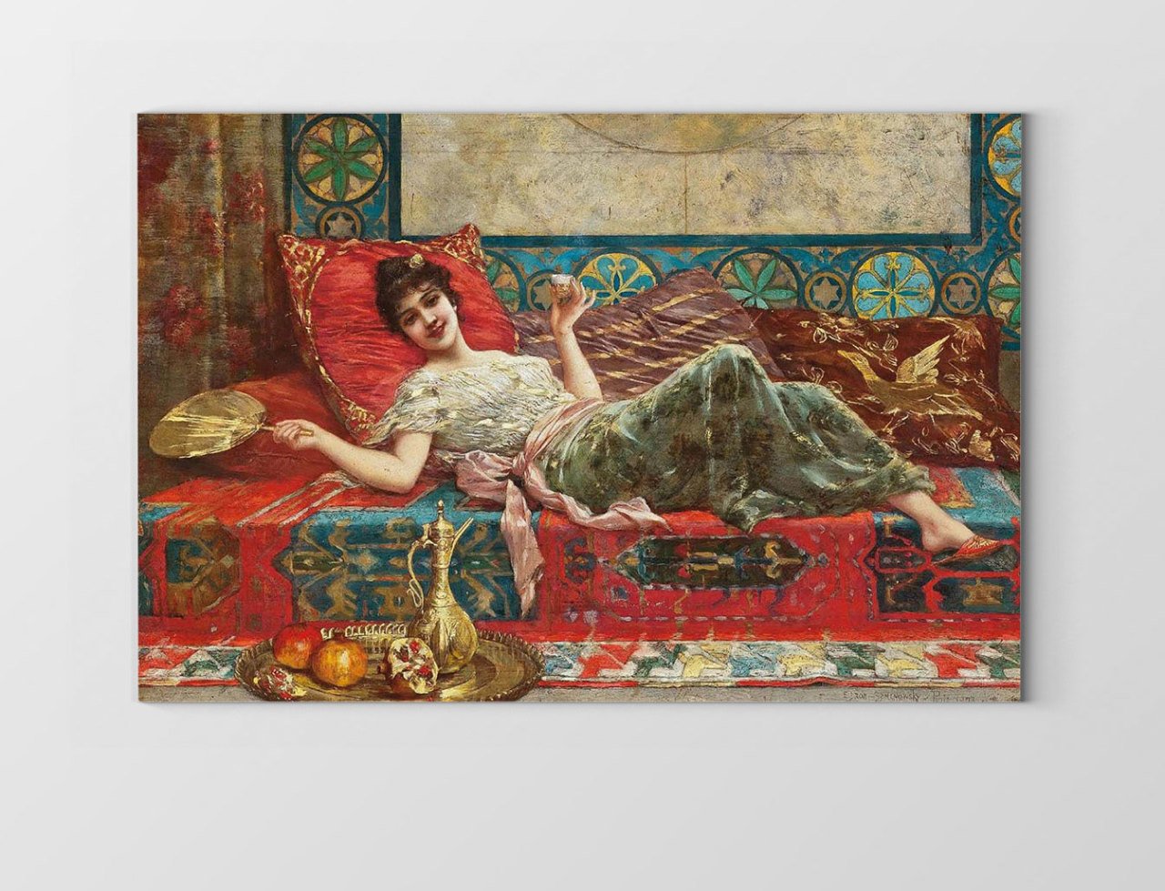 Osmanlı ve Harem Tablosu Çerçevesiz - 70x100