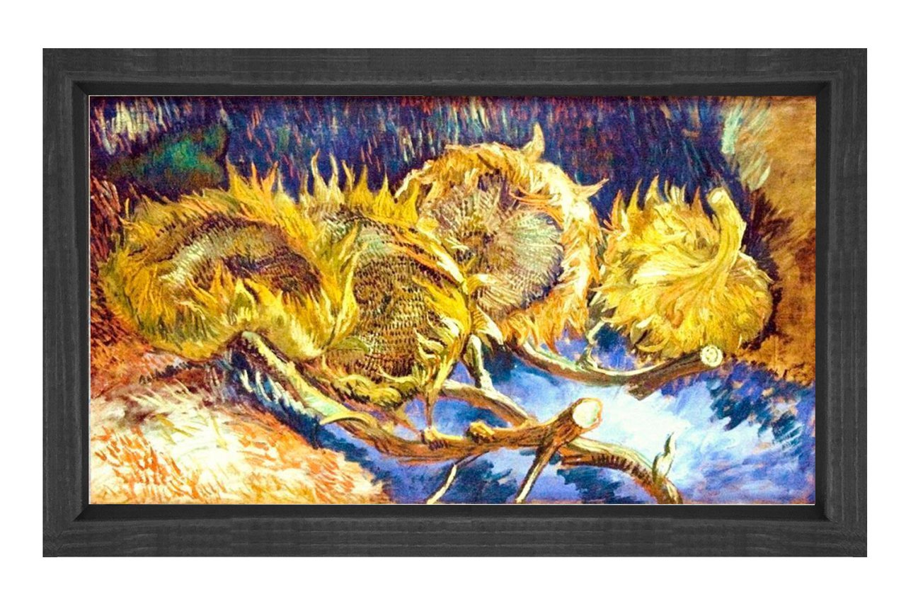 Vincent Van Gogh Tablosu Siyah Ahşap Çerçeve - 40x60