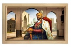 Timur Tablosu Naturel Ahşap Çerçeve - 50x70
