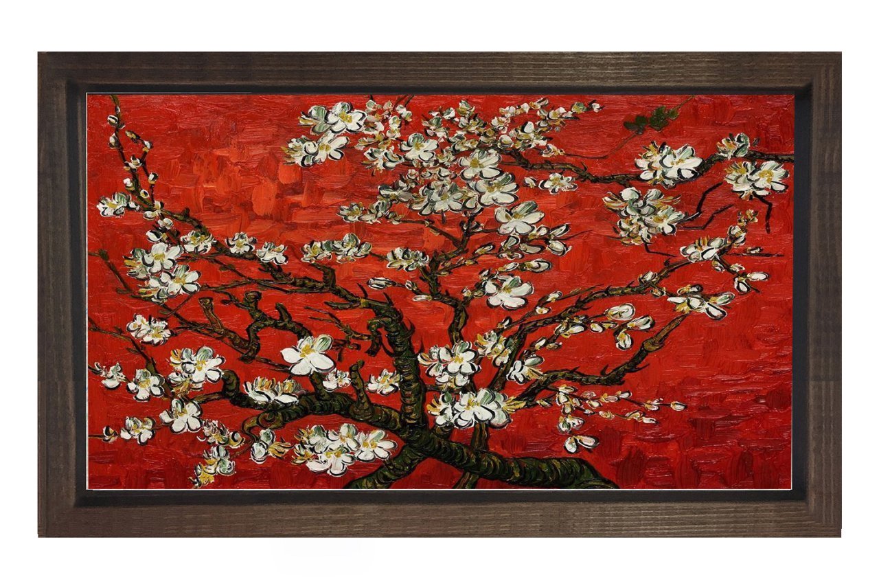 Georiga Okeeffe Tablosu Tablosu Kahverengi Ahşap Çerçeve - 100x200