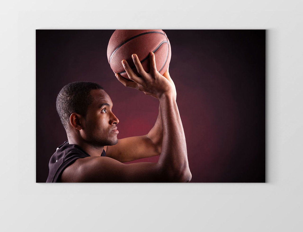 Basketbolcu ve Top Tablosu Çerçevesiz - 45x30
