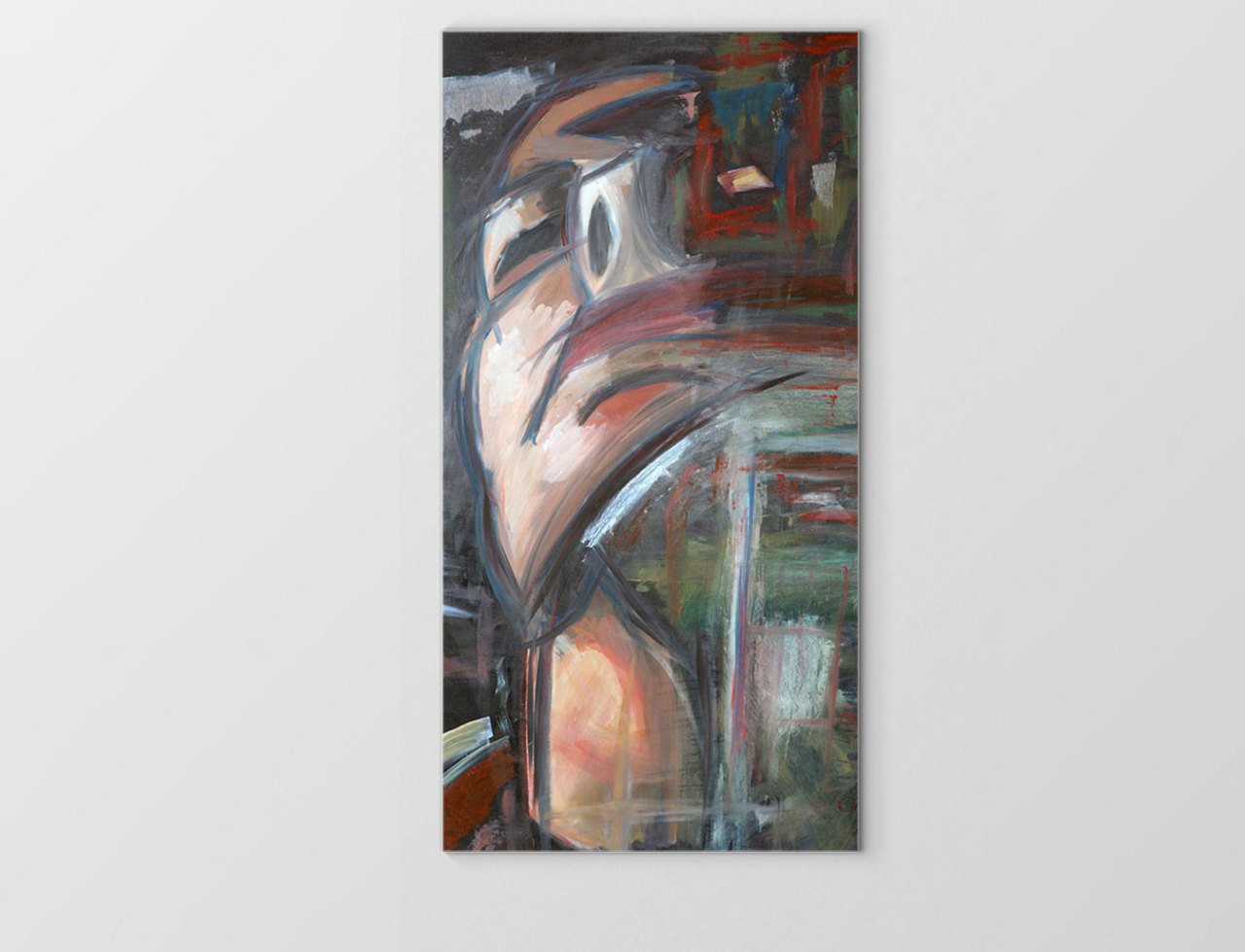 Soyut Yüz Tablosu Çerçevesiz - 40x60