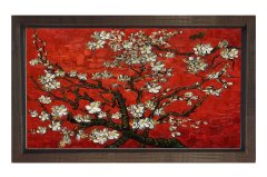 Georiga Okeeffe Tablosu Tablosu Kahverengi Ahşap Çerçeve - 50x70