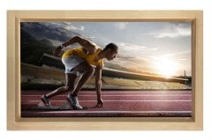 Atletizim koşucusu Tablosu Naturel Ahşap - 50x90
