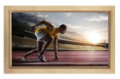 Atletizim koşucusu Tablosu Naturel Ahşap - 70x100