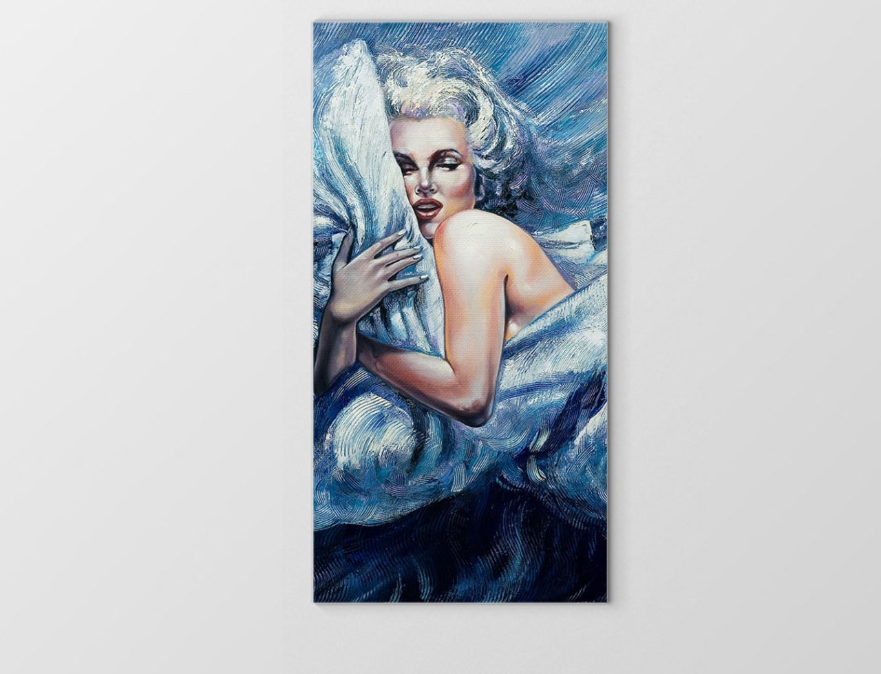 Kadın Uyurken Tablosu Çerçevesiz - 100x150