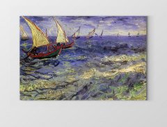 Saintes-Maries Deniz Manzarası Tablosu Çerçevesiz - 100x150