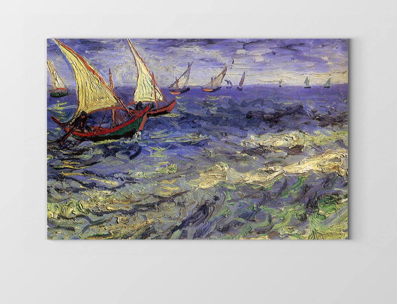 Saintes-Maries Deniz Manzarası Tablosu Çerçevesiz - 40x60