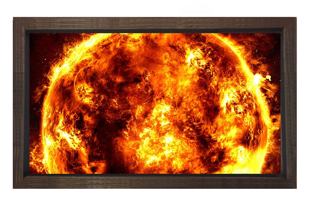 Güneş Tablosu Kahverengi Ahşap - 70x100